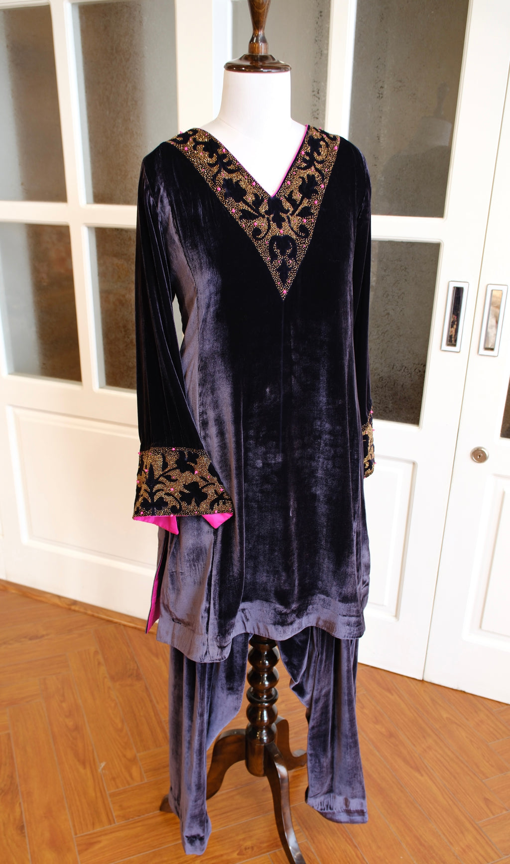 Negative Space Velvet Suit