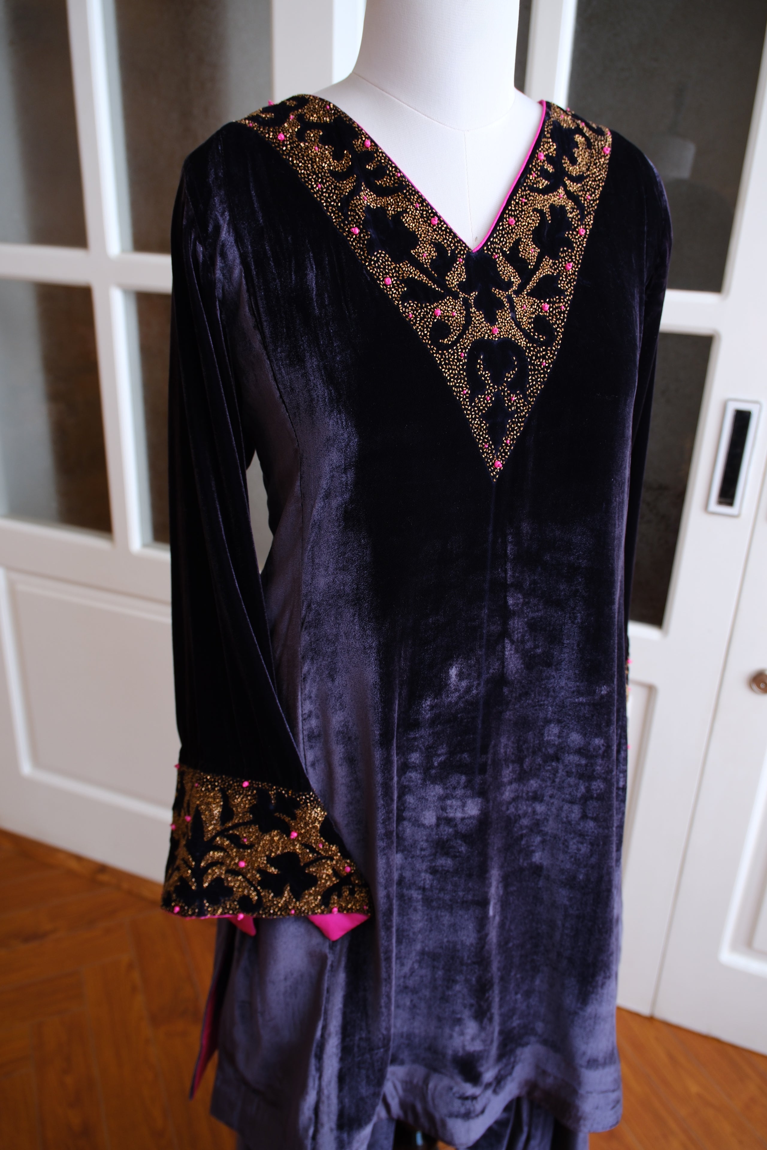Negative Space Velvet Suit