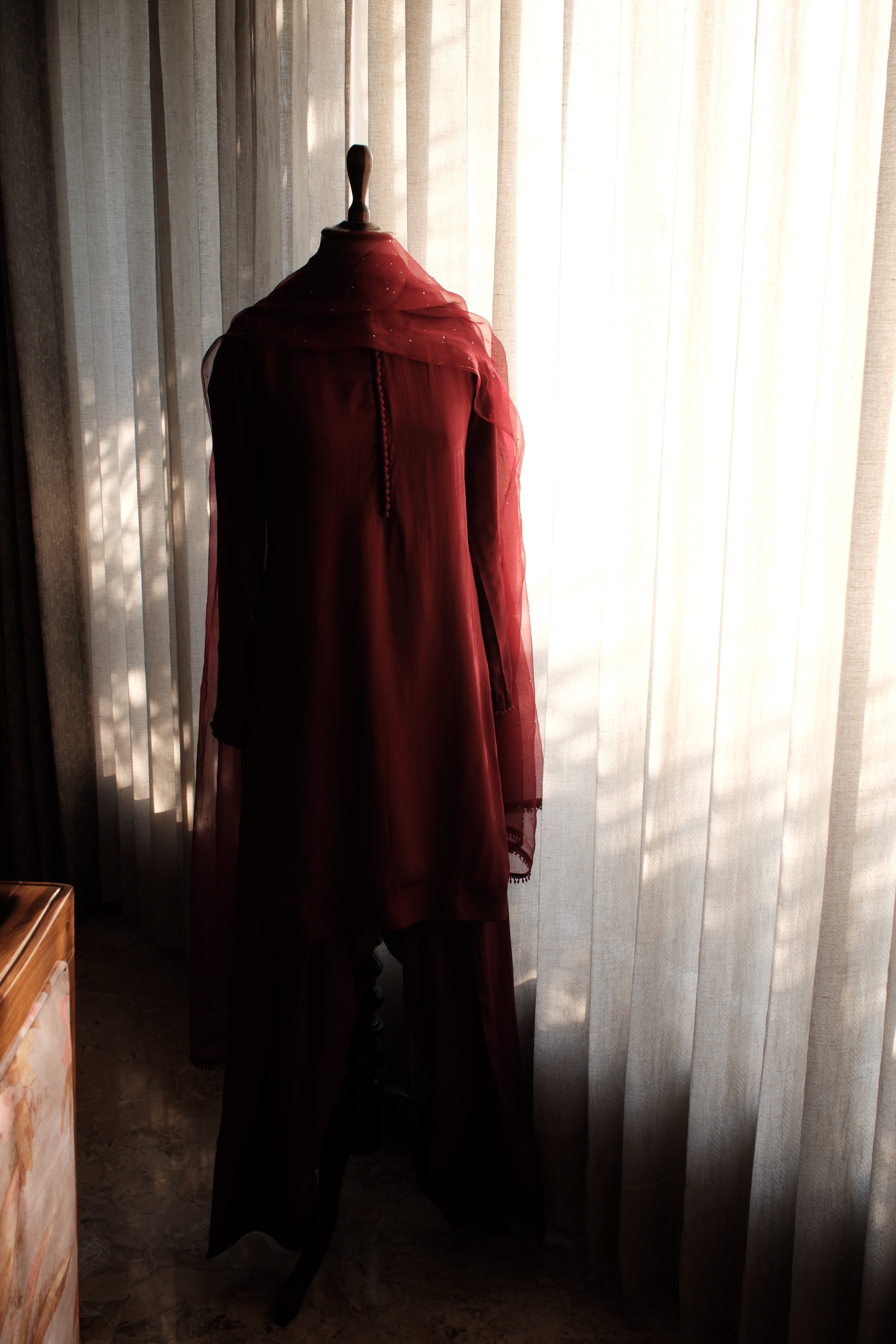 Farshi Salwar Set - Maroon