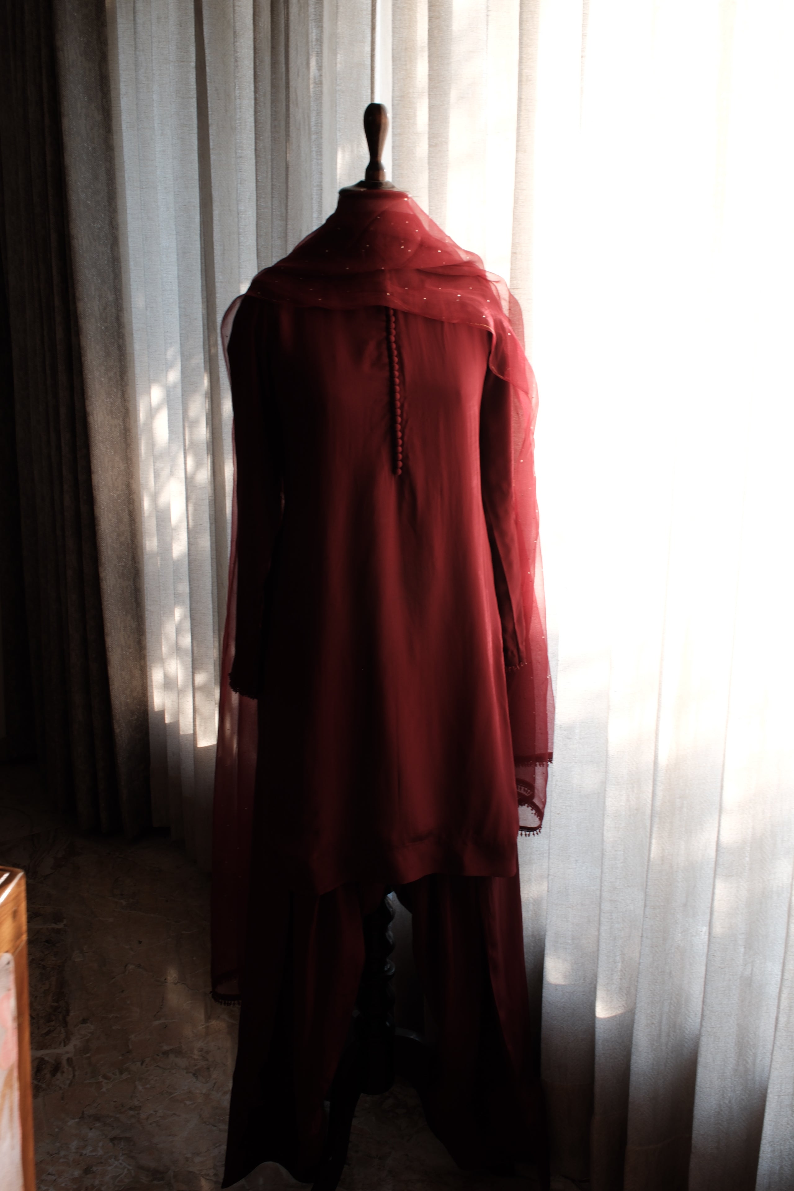 Farshi Salwar Set - Maroon