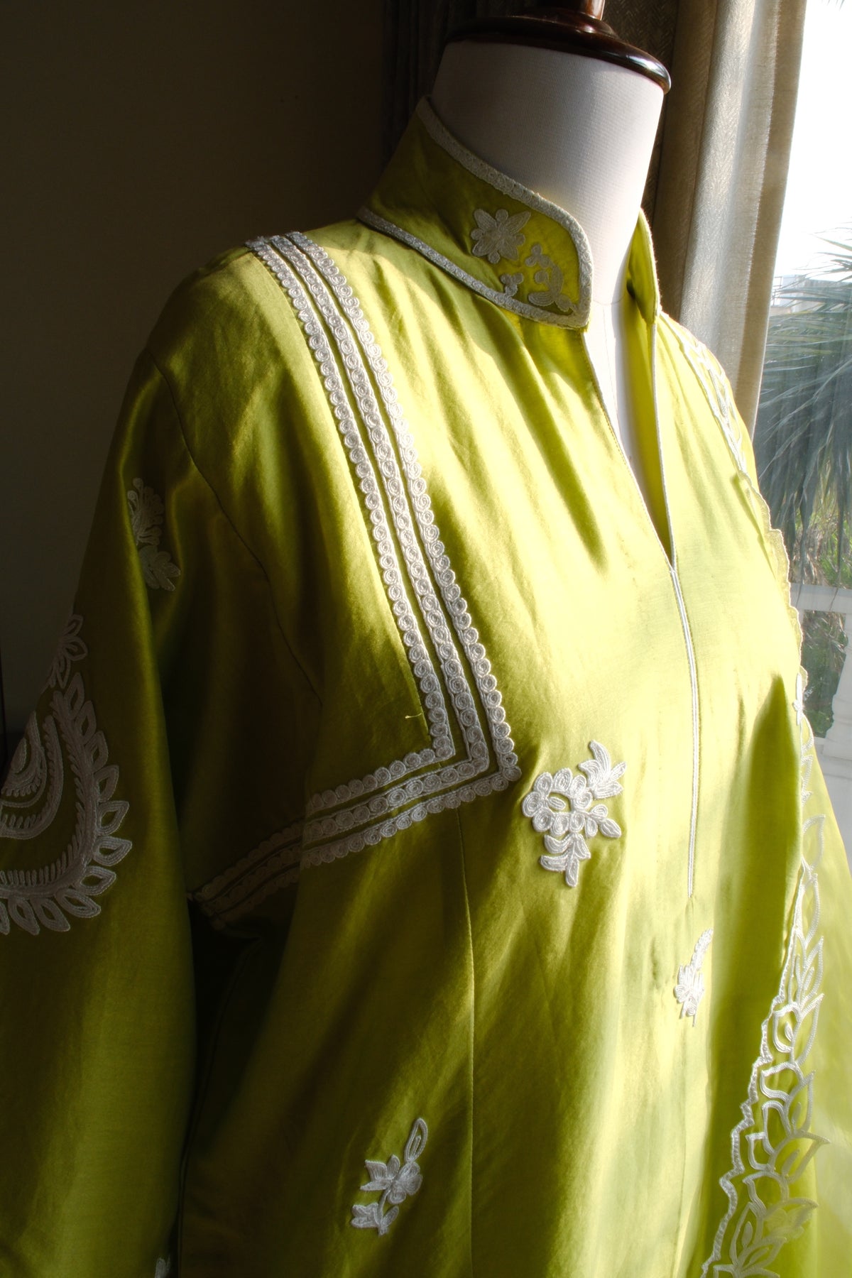 Green Dori work Choga set