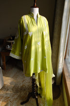 Green Dori work Choga set