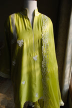 Green Dori work Choga set