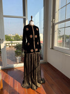 Velvet Jacket Suit Set