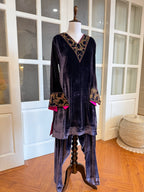 Negative Space Velvet Suit