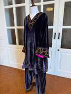 Negative Space Velvet Suit