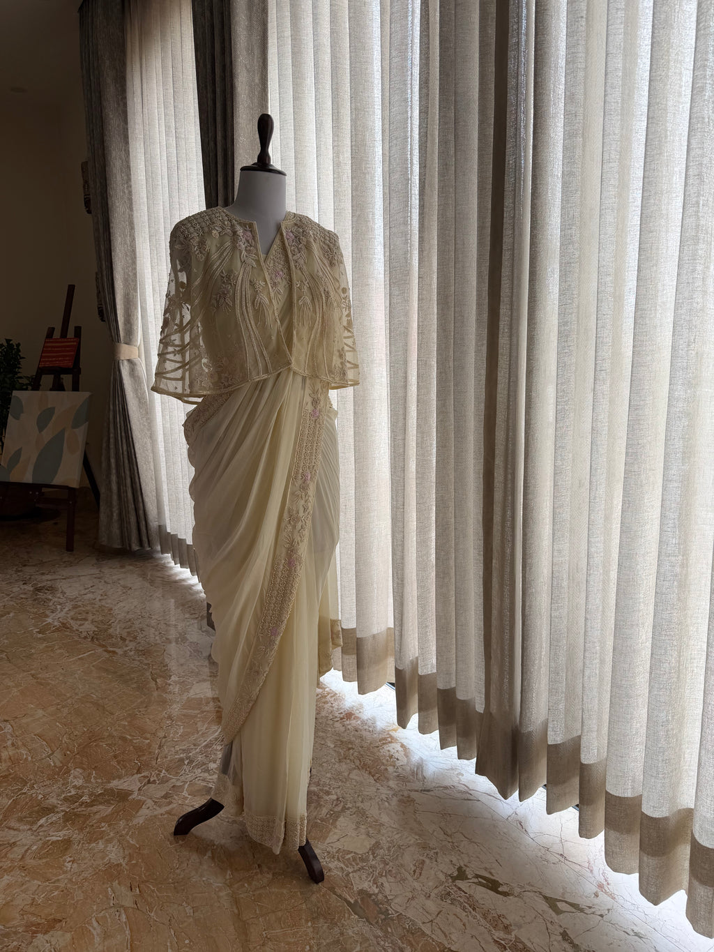 Butter Yellow Saree