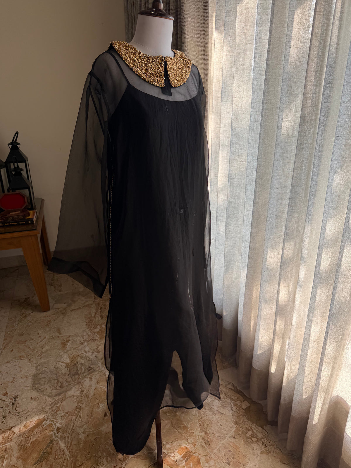 Barely there Kurta Set - Black
