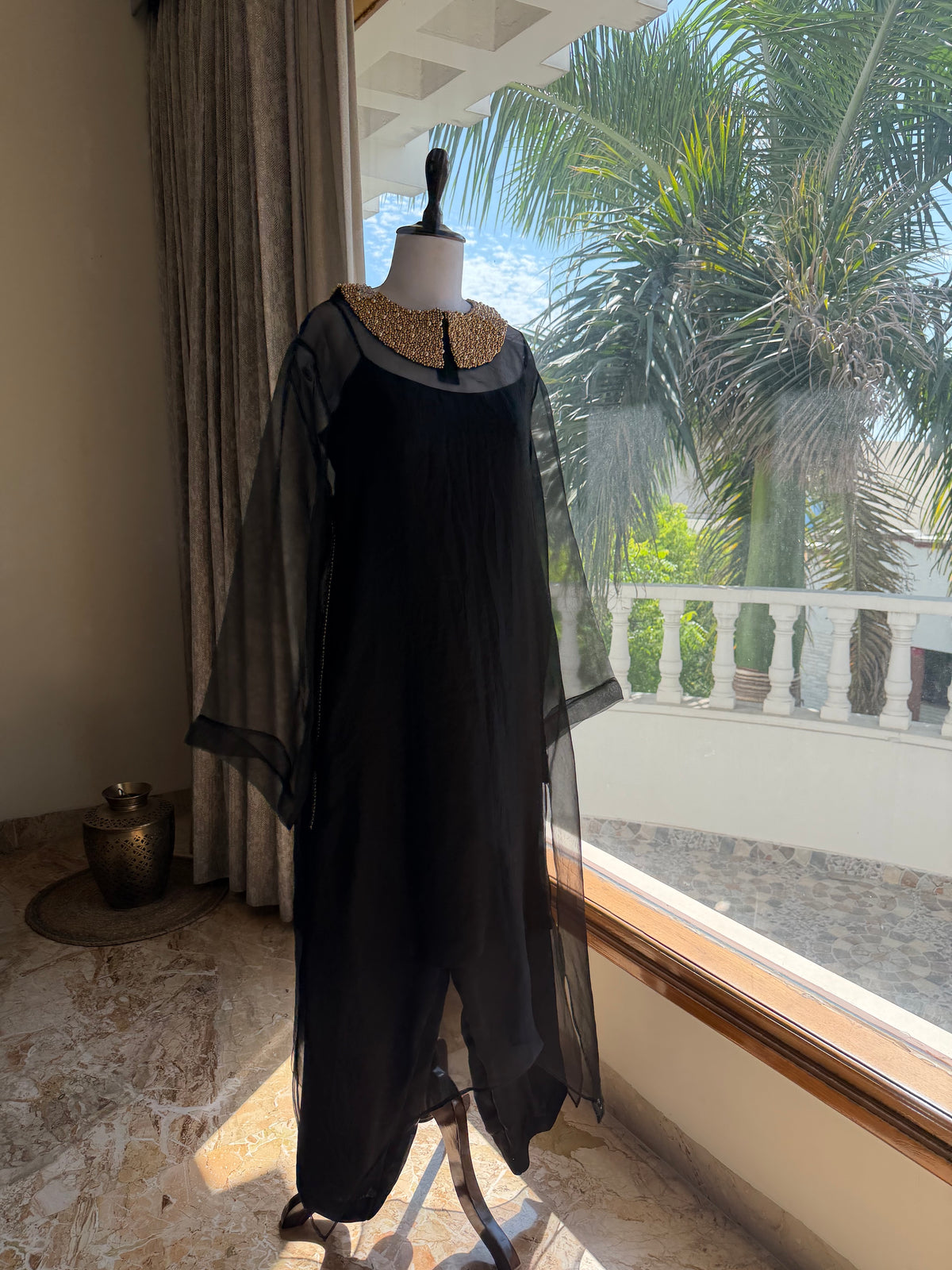 Barely there Kurta Set - Black