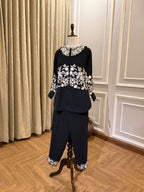 Gul - Contrast embroidery co-ord set